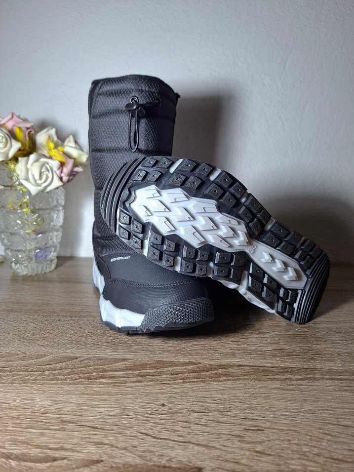 Gri Unisex Çocuk Botu Velcro Kapamalı - Görsel 2