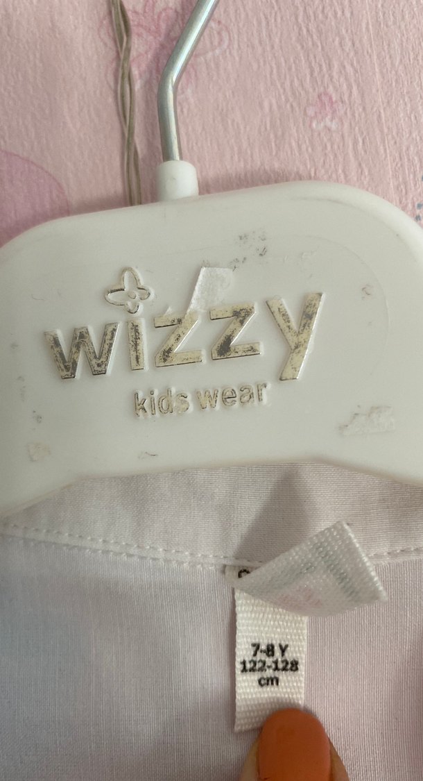 Çocuk Beyaz Pamuklu Düğmeli Gömlek - Görsel 2