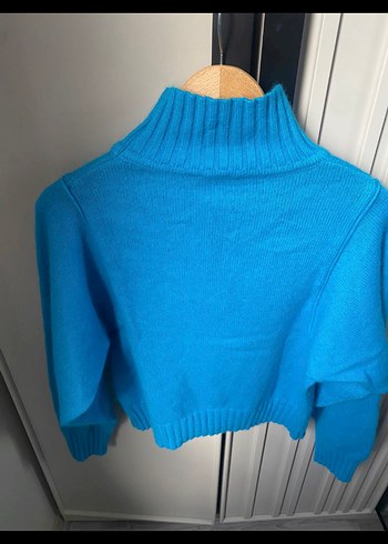 Mavi Boğazlı Kazak - Görsel 5