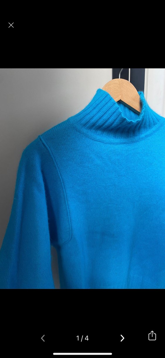 Mavi Boğazlı Kazak - Görsel 2