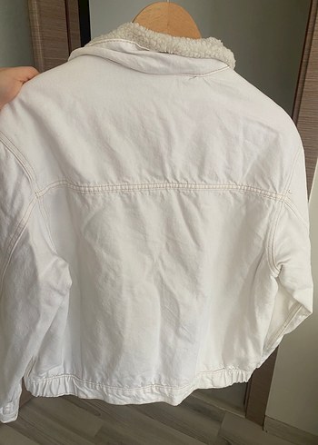 Ekru denim ceket - Görsel 3