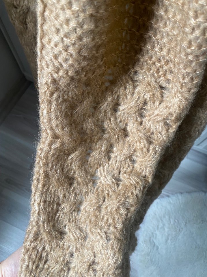 Örgü Kadın Şal Püsküllü - Görsel 2