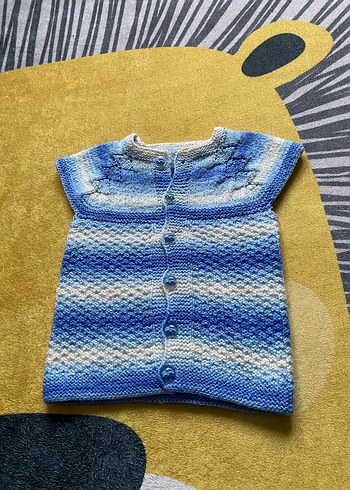 Erkek Bebek Örgü Yelek - Görsel 3