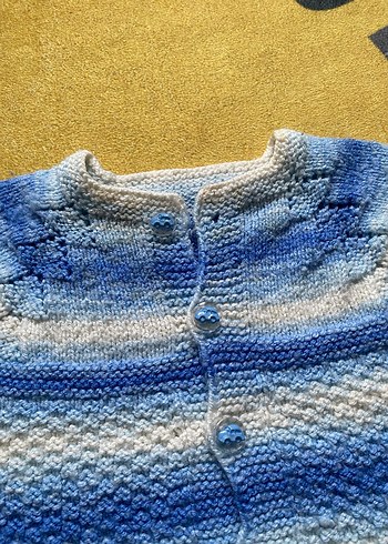 Erkek Bebek Örgü Yelek - Görsel 2