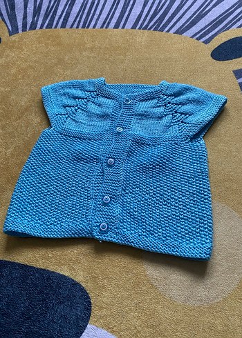 Örgü Erkek Bebek Yelek - Görsel 2