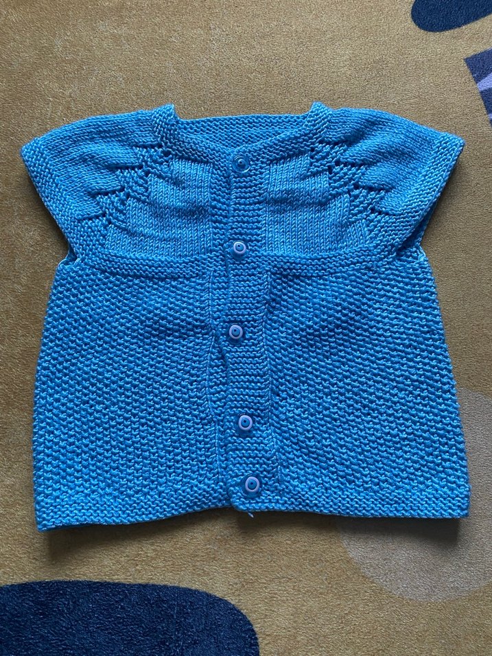 Örgü Erkek Bebek Yelek - Görsel 3