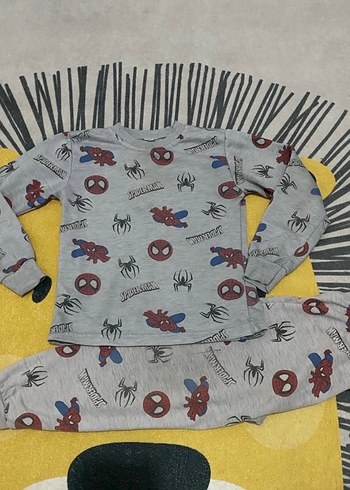 Örümcek Adam Baskılı Gri Çocuk Eşofman Takımı - Görsel 2