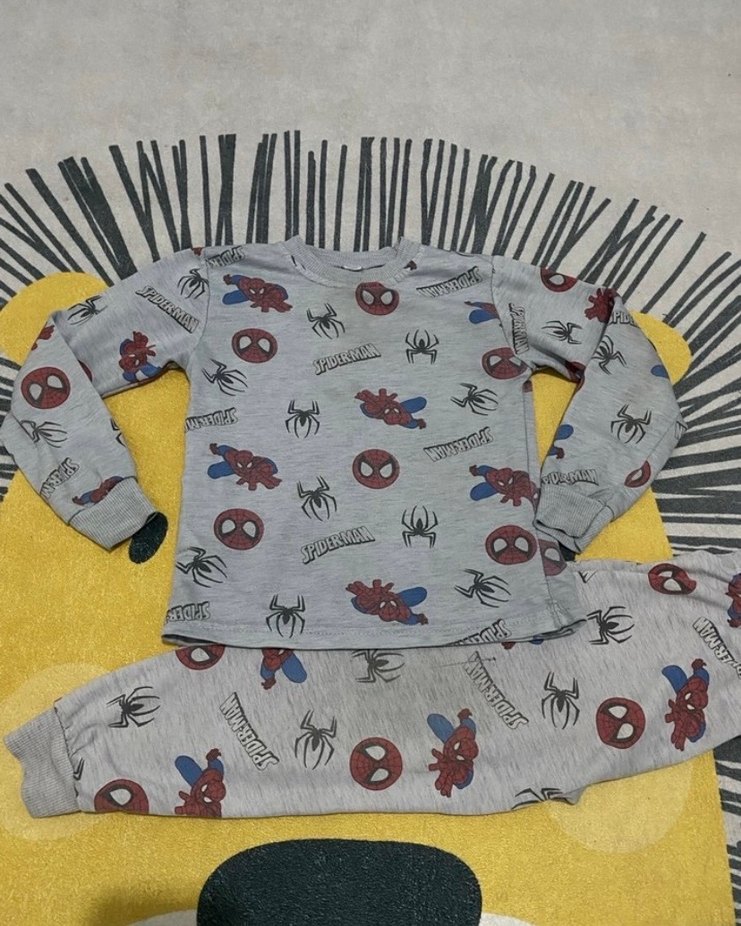 Örümcek Adam Baskılı Gri Çocuk Eşofman Takımı - Görsel 3