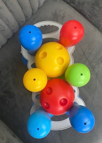 Renkli Plastik Bowling Seti - Görsel 2