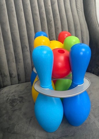 Renkli Plastik Bowling Seti - Görsel 5