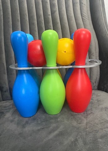 Renkli Plastik Bowling Seti - Görsel 4