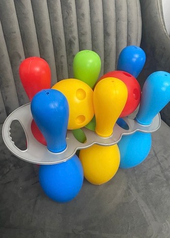 Renkli Plastik Bowling Seti - Görsel 6