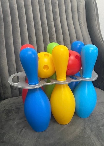 Renkli Plastik Bowling Seti - Görsel 7