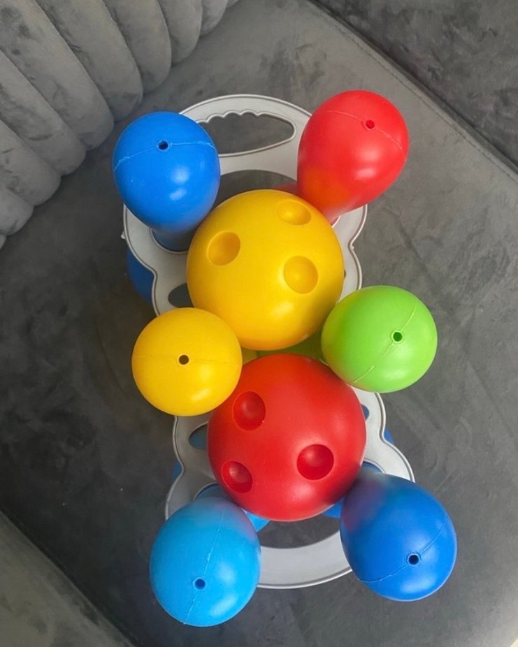 Renkli Plastik Bowling Seti - Görsel 2