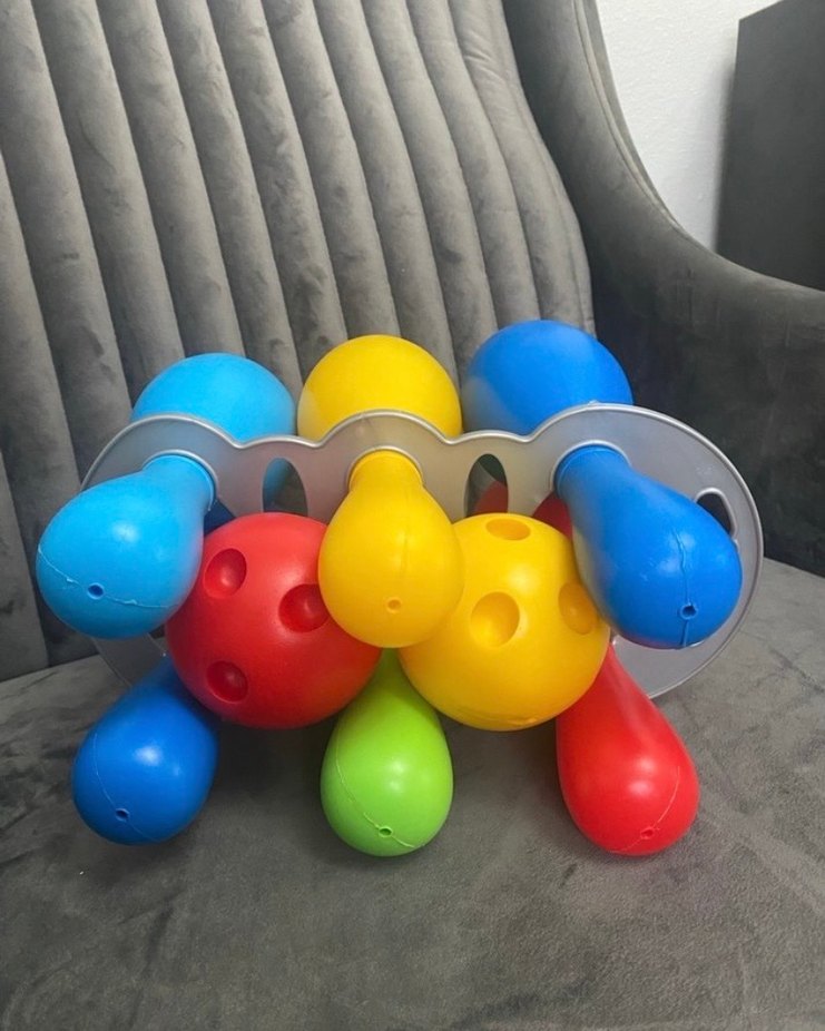 Renkli Plastik Bowling Seti - Görsel 3
