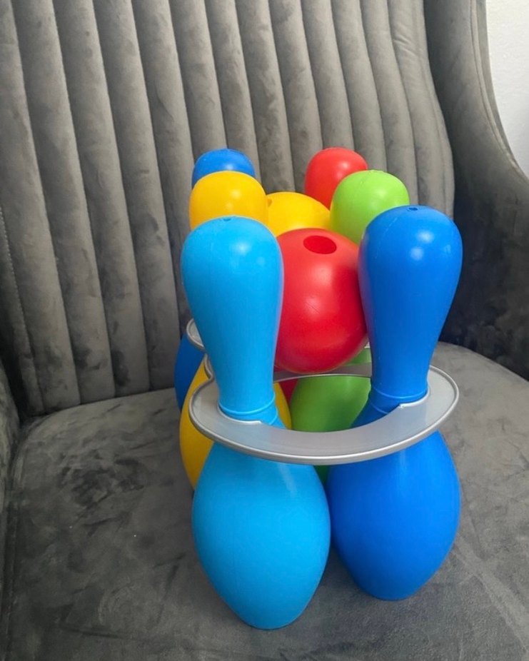 Renkli Plastik Bowling Seti - Görsel 5