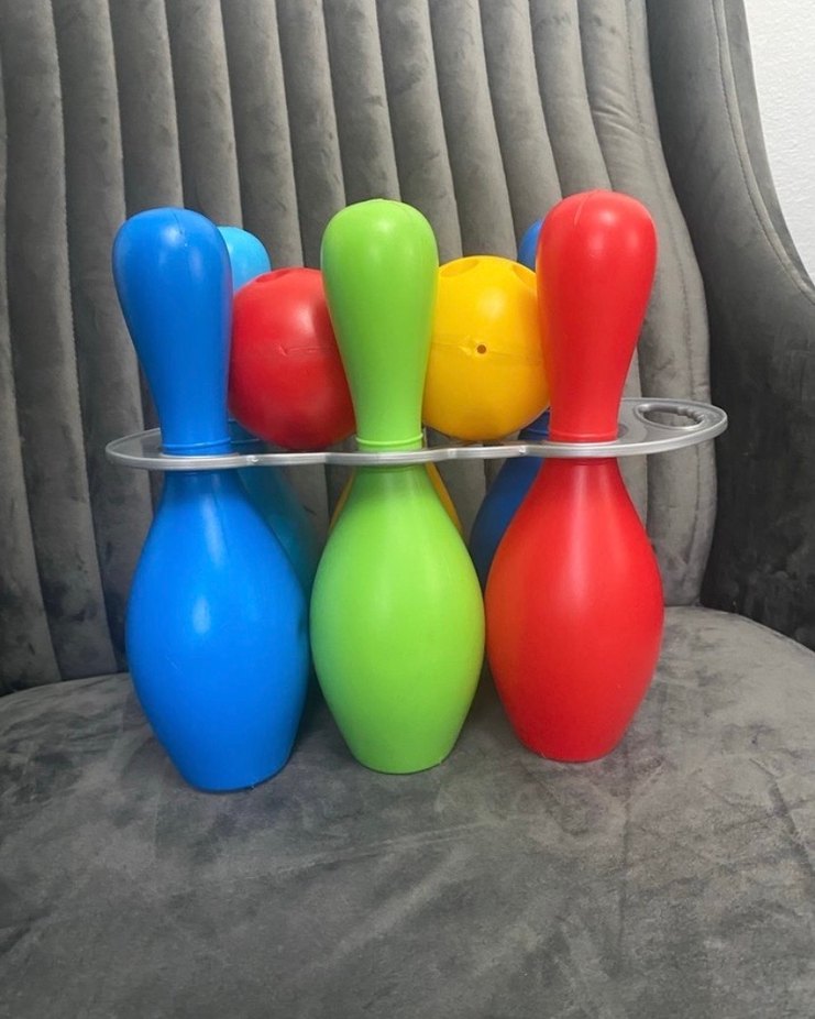 Renkli Plastik Bowling Seti - Görsel 4