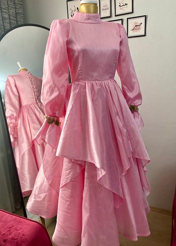 Tesettür Bride Abiye Elbise - Görsel 4