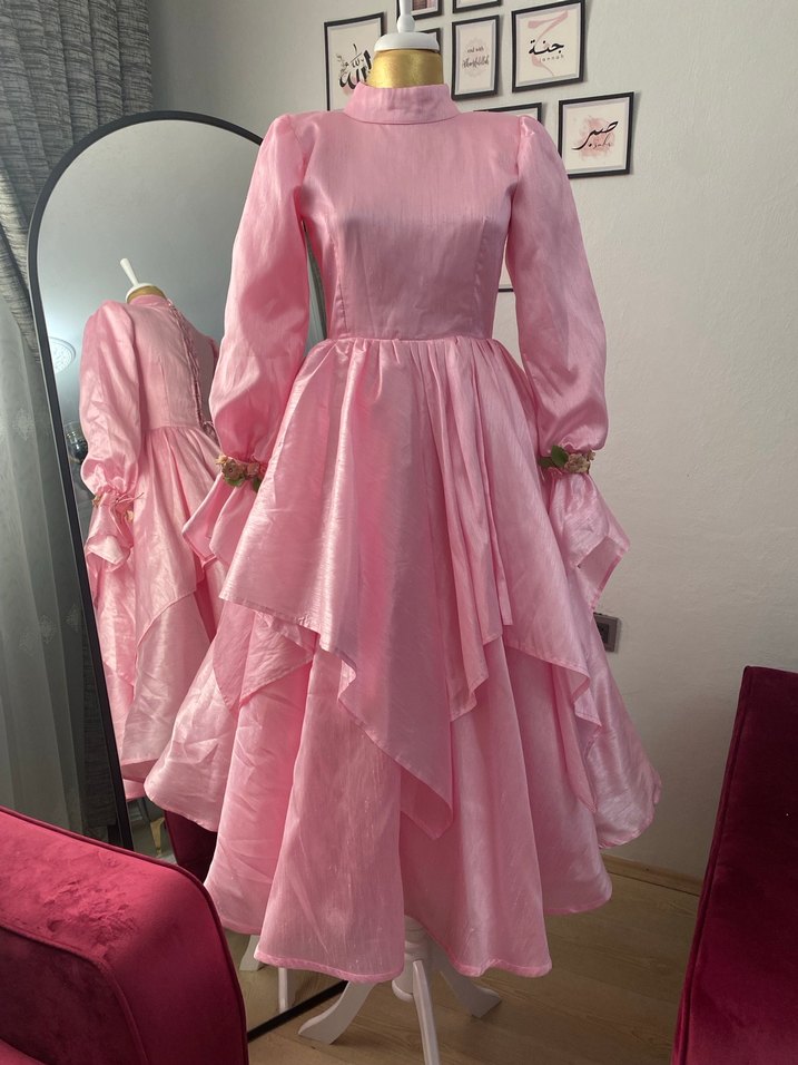 Tesettür Bride Abiye Elbise - Görsel 5