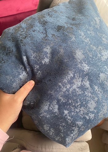 Modern Mavi Düz Fon Perde - Görsel 3