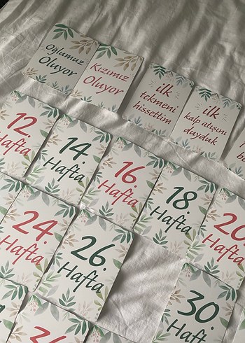 Hamilelik  Haftalık Anı Kartları - Görsel 4