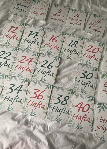 Hamilelik  Haftalık Anı Kartları - Görsel 6