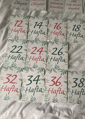 Hamilelik  Haftalık Anı Kartları - Görsel 2