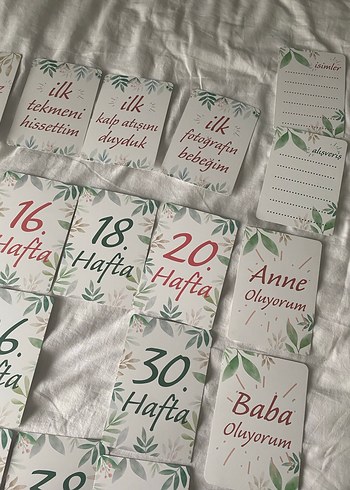 Hamilelik  Haftalık Anı Kartları - Görsel 5