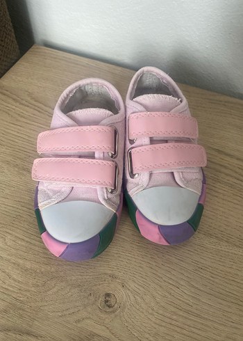 Kız Çocuk Pembe Cırt Cırtlı Spor Ayakkabı - Görsel 3