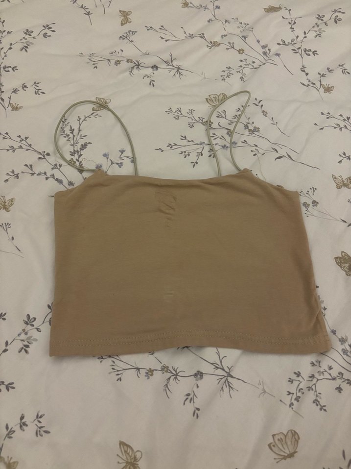 Bej Straplez Keten Midi Atlet - Görsel 2