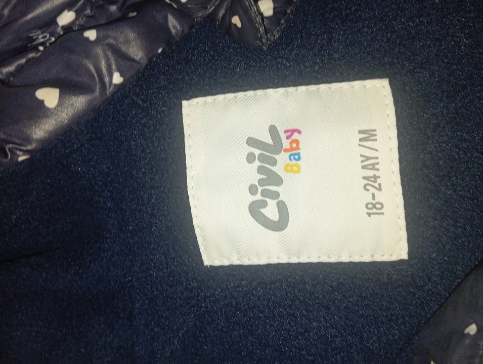 Kız Çocuk Kapüşonlu Fermuarlı Mont - Görsel 2