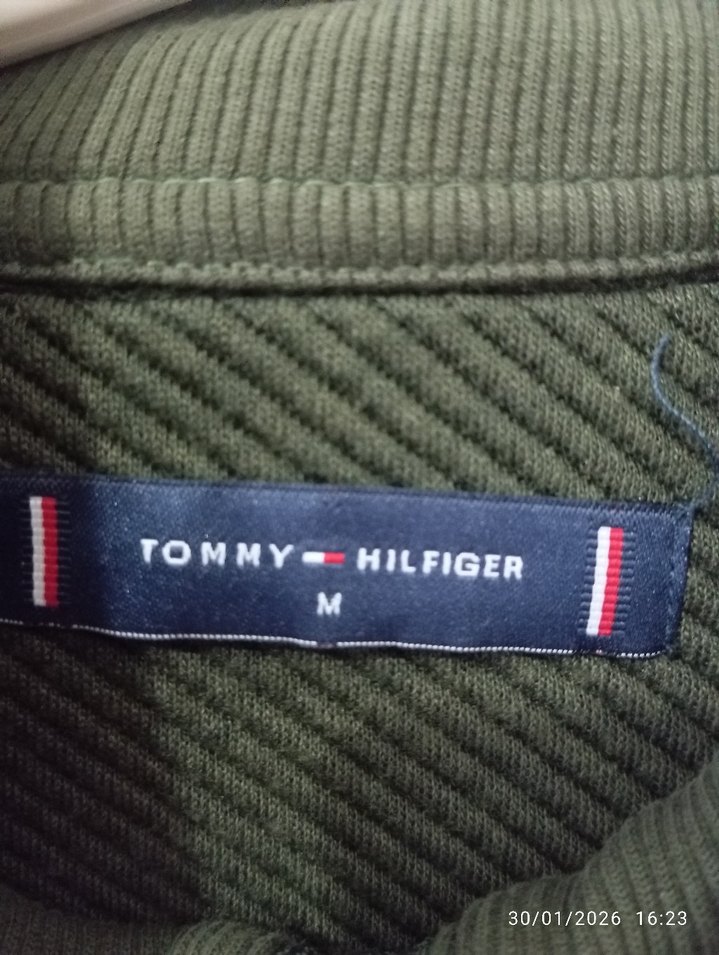 Erkek Haki Fermuarlı Uzun Kollu Sweatshirt - Görsel 2