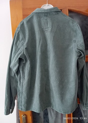 Zara Gri Düğmeli Ceket - Görsel 3