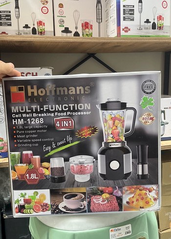 Hoffmans 4'ü 1 Arada Çok Fonksiyonlu Mutfak Robotu - Görsel 3