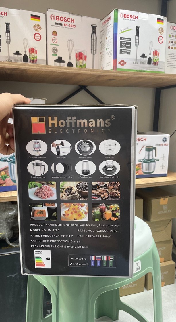 Hoffmans 4'ü 1 Arada Çok Fonksiyonlu Mutfak Robotu - Görsel 4