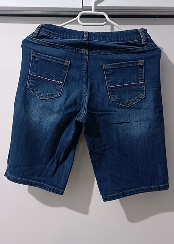 Erkek Çocuk Kot Şort, Salaş Kesim, Kemerli - Görsel 3