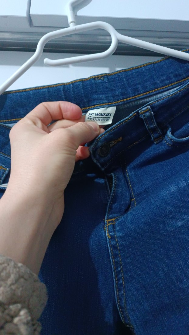 Erkek Çocuk Kot Şort, Salaş Kesim, Kemerli - Görsel 2