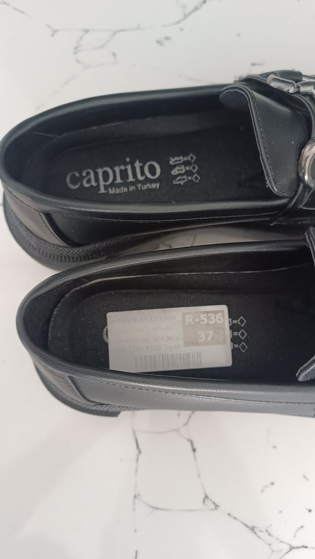 Siyah Tokalı Platform Topuklu Kadın Loafer - Görsel 4