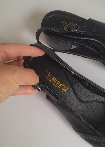 Siyah Kadın Platform Topuklu Ayakkabı - Görsel 3