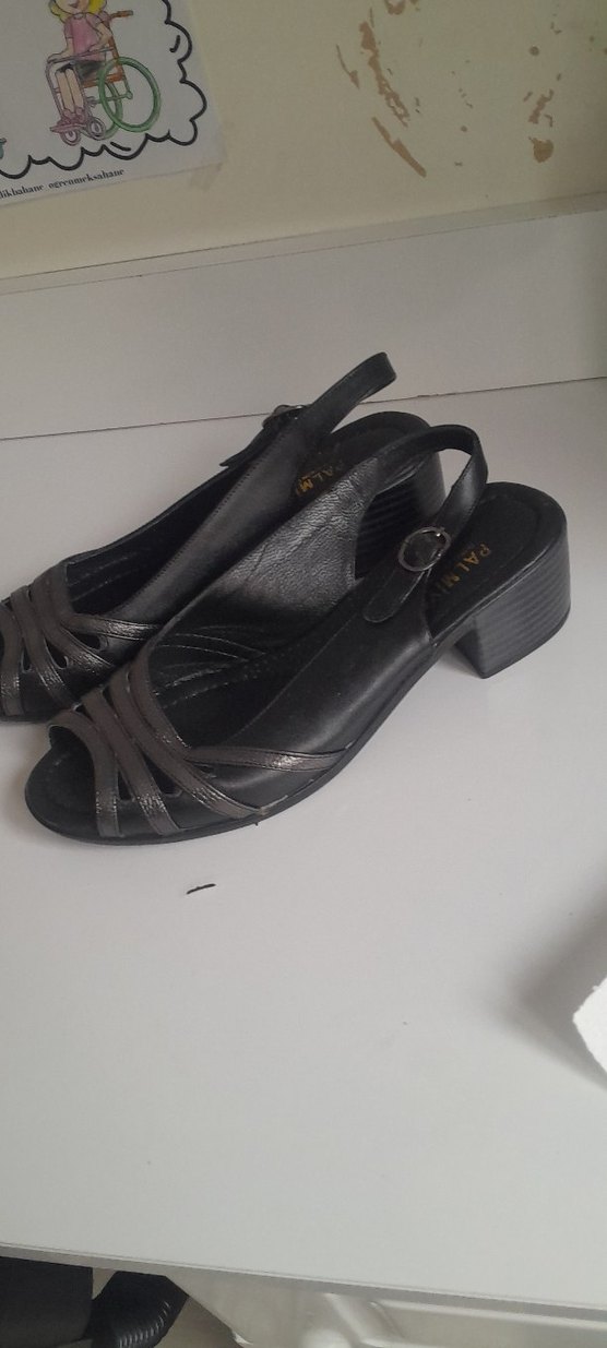 Siyah Kadın Platform Topuklu Ayakkabı - Görsel 2