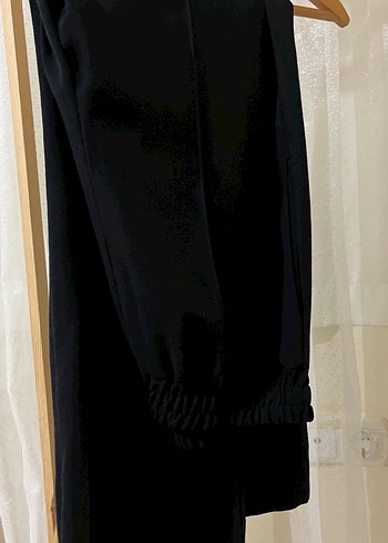 Kadın Siyah Uzun Kollu Bohem Kimono takımı - Görsel 5