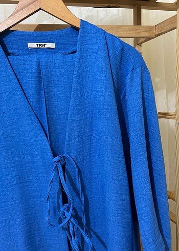 Mavi kimono takım - Görsel 3