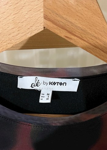 Uzun Kollu Çok Renkli Batik Desenli Elbise - Görsel 4