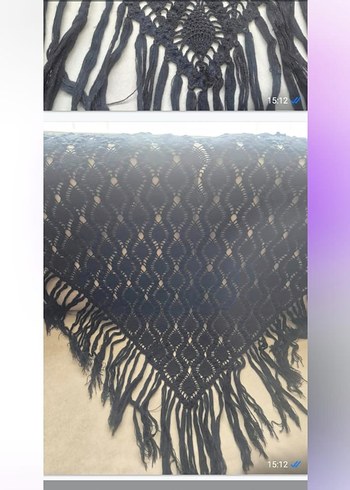 Siyah Dantel Detaylı Bohem Kadın Örtüsü - Görsel 2