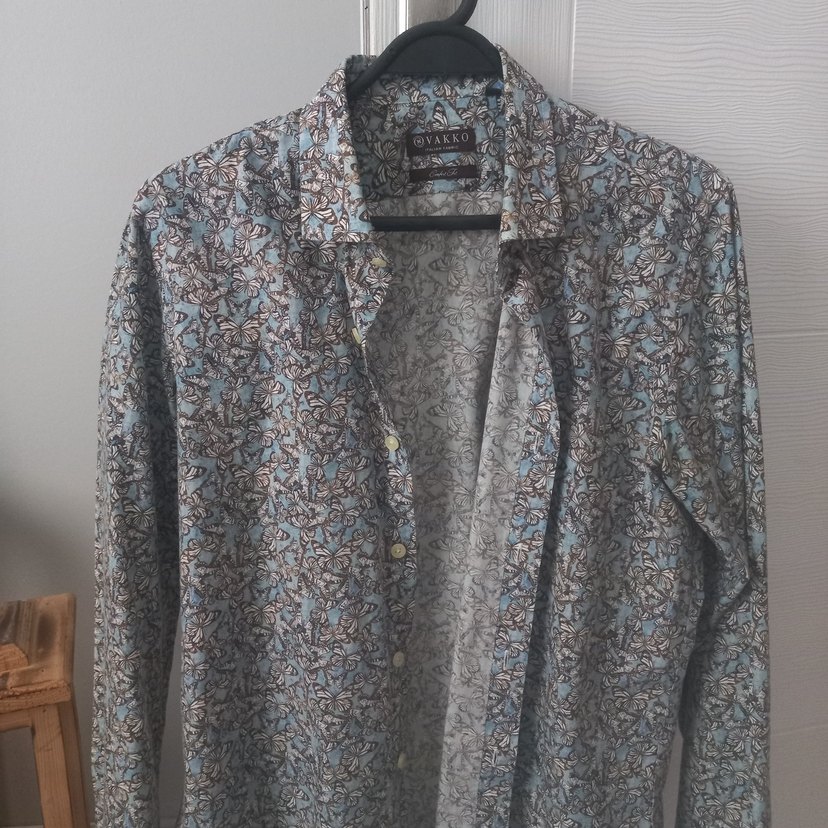 Gri Desenli Bohem Erkek Gömlek - Görsel 3