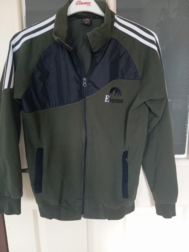 Everest Yeşil Fermuarlı Erkek Rüzgarlık - Görsel 2