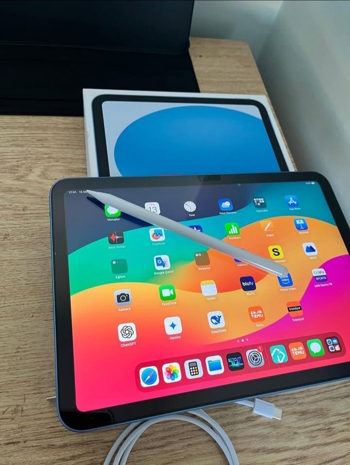 Mavi Apple iPad Tablet 128 GB HATASIZ - Görsel 4