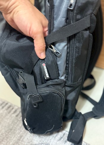 Wenger Marka Gri Fermuarlı Erkek Sırt Çantası - Görsel 5