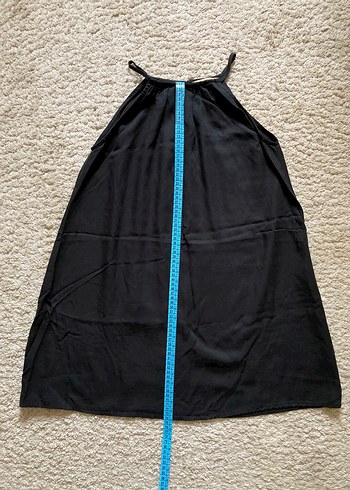 Siyah Mini Salaş Elbise - Görsel 5