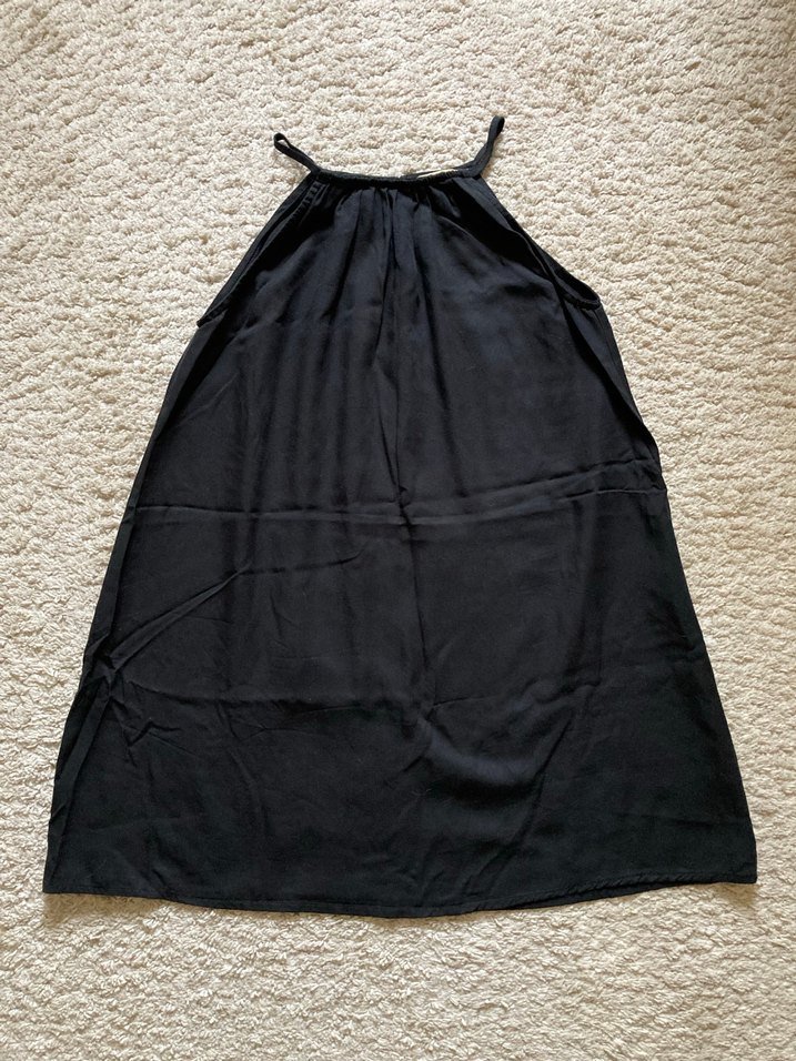 Siyah Mini Salaş Elbise - Görsel 3